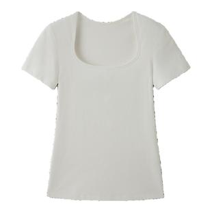 【明星同款】RUISHI芮时 挺阔肩型修身显瘦百搭短袖T恤女夏季上衣