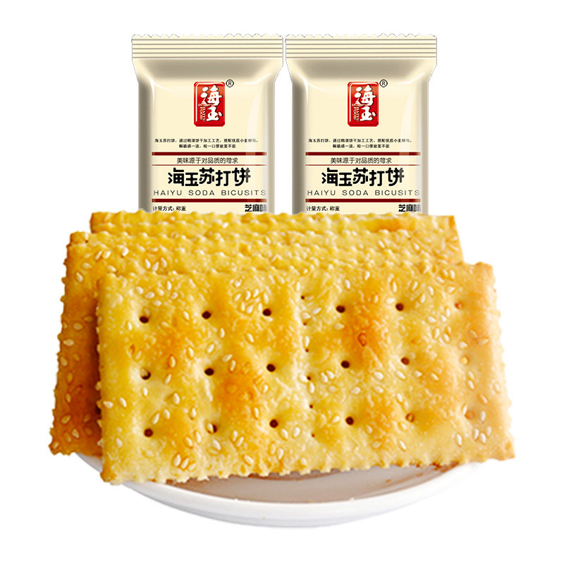 海玉苏打饼干500g【香葱味】约11-12包
