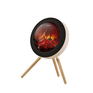 格力北欧时光篝火取暖器暖风机仿真火焰语音智能环形出风电暖器