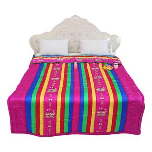 外贸韩国被子床铺盖贡缎喜被四件套结婚真丝被子婚庆纯棉床上用品