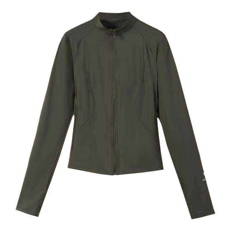 [泡泡]骆驼运动修身防晒衣女2026夏季新款立领户外凉感短款防晒服