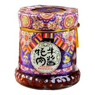 四川特产川来蜀往牦牛肉酱成都锦里下饭酱香辣微辣金丝醇