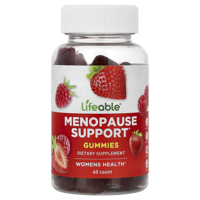 Lifeable,Menopause Support Gummies, Berry, 60 Gummies