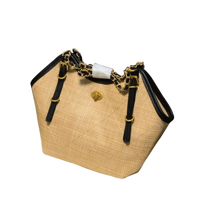 小香风链条编织包腋下包女单肩包