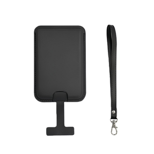 带防丢挂绳磁吸手机卡包magsafe吸附背贴手腕式插卡收纳包户外便携防偷卡套手提绳放门禁卡身份证件手绳卡槽