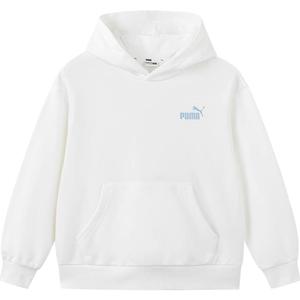 PUMA彪马儿童卫衣新款秋男女孩百搭简约上衣中大童长袖连帽套头衫