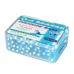 cleanpik牙缝刷60支正畸牙刷戴牙套齿间刷口腔护理牙间刷牙签刷