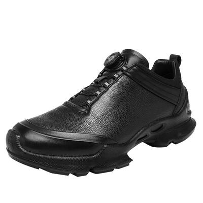 爱家EXXO运动鞋男款登山鞋跑步鞋缓震快速系带健步鞋透气耐磨防滑