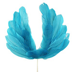 10只羽毛翅膀蛋糕装饰插件摆件网红女孩生日白色天使爱心网红配件