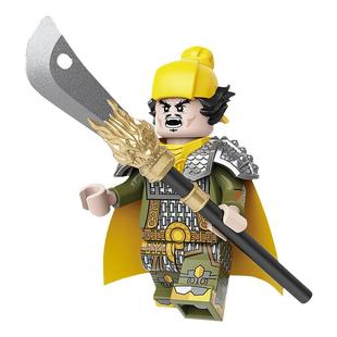 迪库积木小颗粒三国小侠人仔黄巾军团张梁张角张宝黄巾起义球关节