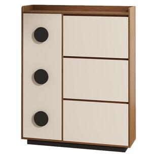 三梦实木超薄款鞋柜中古风入户家用门口极窄翻斗鞋柜室内2025新款