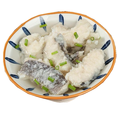 手工制作鱼滑汤火锅食材鱼羹小吃
