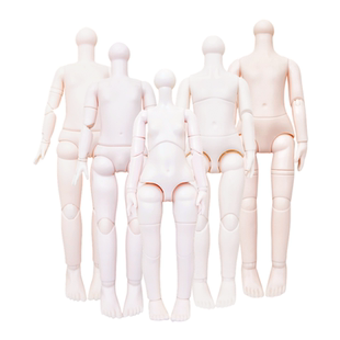 胖6分mjd娃娃身素体肥童实心鸟坐磨砂皮白肌多关节转动可拆卸集合