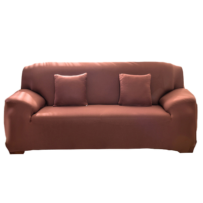 咖啡色弹性沙发套全包万能