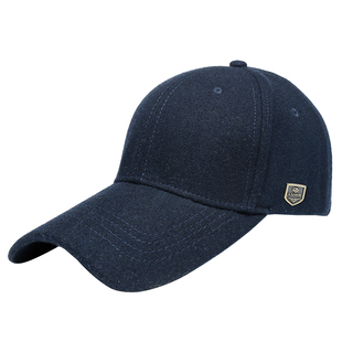 路瓦特大头围男帽羊毛呢棒球帽全封口冬天保暖加大码65cm硬顶长檐