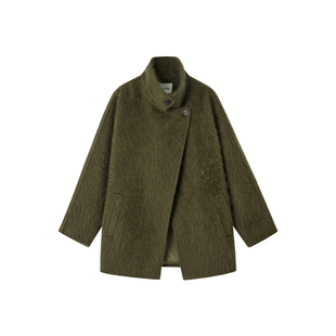 【云绒系列】indicia标记商场同款25年冬新山羊绒立领大衣DY703C