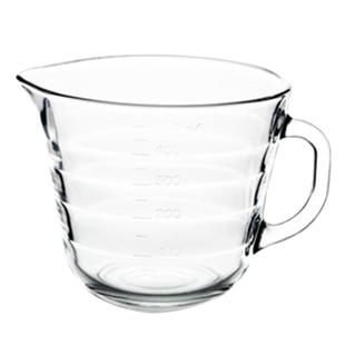 Glasslock进口玻璃早餐牛奶杯带刻度水杯微波炉加热杯子带把500ML