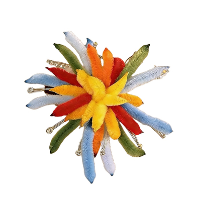 春节烟花扭扭棒发卡DIY材料包