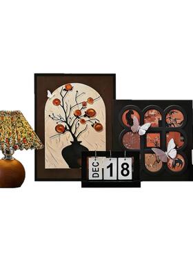 中古风卧室斗柜软装高级感摆件