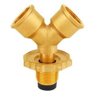煤气罐三通接头黄铜三叉y型转换接头液化气一出二高压双用减压阀