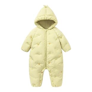 【真心绒】迷你巴拉女童羽绒连体衣宝宝婴儿可爱爬服2025冬新款