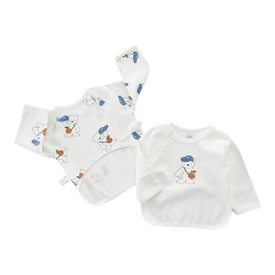 新生婴儿纯棉半背衣2件装