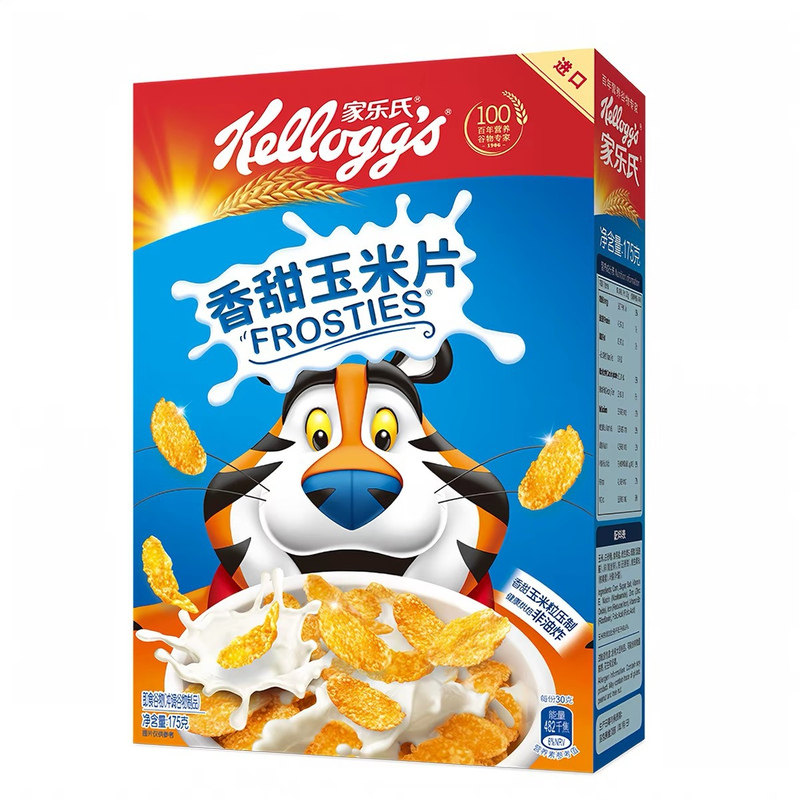 泰国进口麦片家乐氏香甜玉米片175g谷物早餐家用即食冲饮麦片