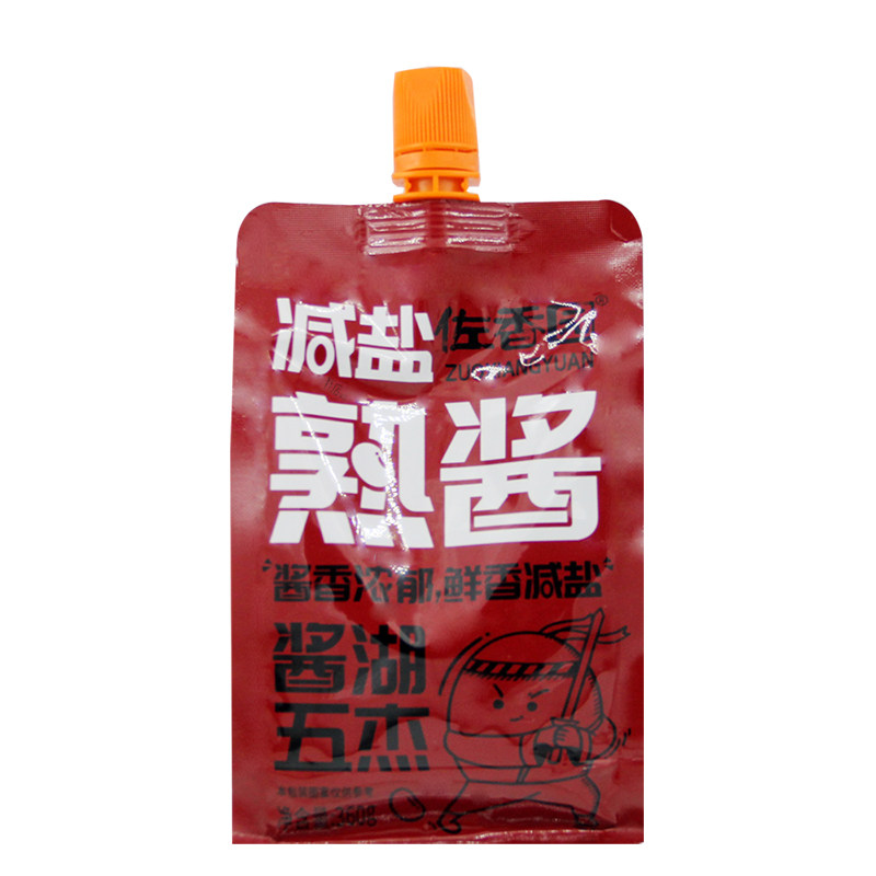佐香园减盐熟酱360g家用炒菜点蘸夹馍卤炖拌面拌饭即食调味酱料