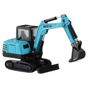 合金工程车玩具12款滑行免电池叉车搅拌车关节可动8.2cm仿真模型