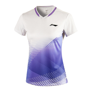 李宁羽毛球服短袖套装专业打比赛男女运动服透气排汗速干团购定制