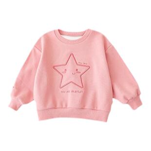 幼悠童装女童卫衣针织刺绣甜美时尚卡通儿童2026春休闲长袖打底衫