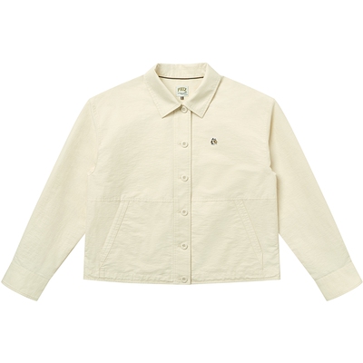 【春季甄选】Hazzys哈吉斯长袖衬衫女士休闲时尚潮流宽松上衣外套