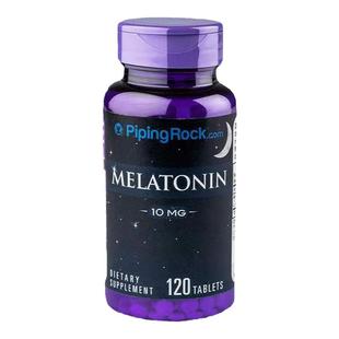 美国朴诺植物褪黑素10mg120片 深度促进改善倒时差安瓶成人安睡