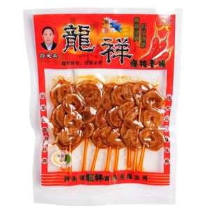 龙祥爆辣素肠辣条60g/袋烤面筋片圈串上班族学生解馋大辣串小零食