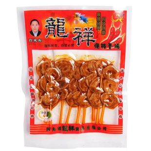 龙祥爆辣素肠辣条60g/袋烤面筋片圈串上班族学生解馋大辣串小零食