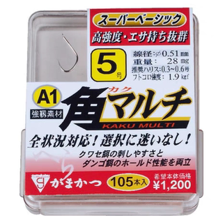 进口伽玛卡兹鱼钩 A1角 日本原装鲫鱼鲤鱼混养无倒刺鱼钩68130