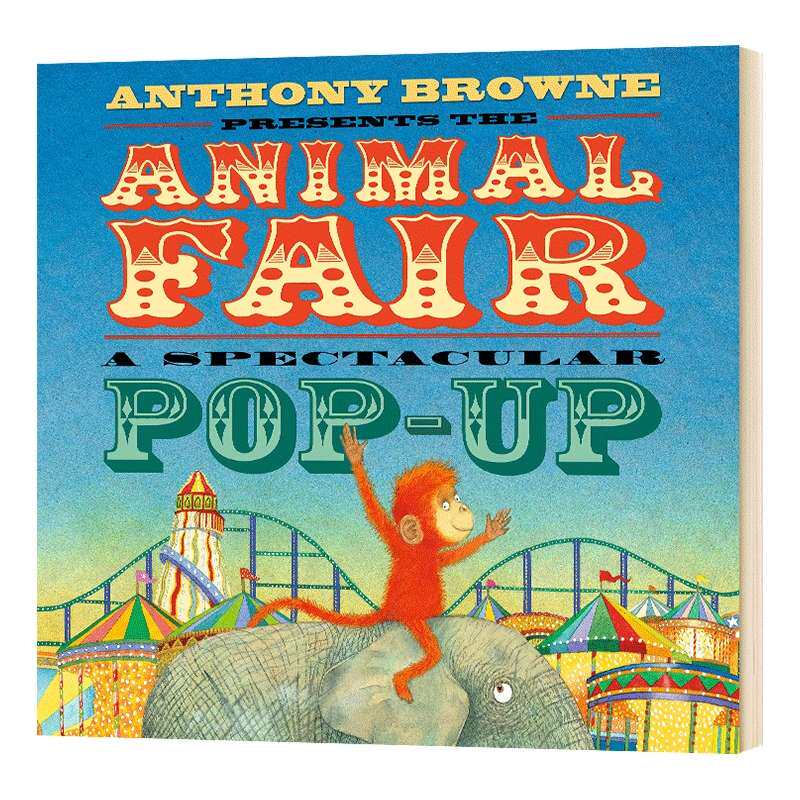 动物交易会 立体书 英文原版 精装绘本 The Animal Fair 儿童英语启蒙认知 亲子互动 精装 Anthony Browne 英文版进口原版书籍