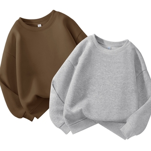 真维斯童装男童卫衣秋季薄款青少年纯色休闲长袖t恤儿童秋装上衣