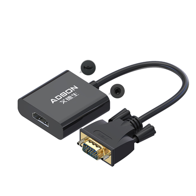 VGA转HDMI艾德生带音频供电口