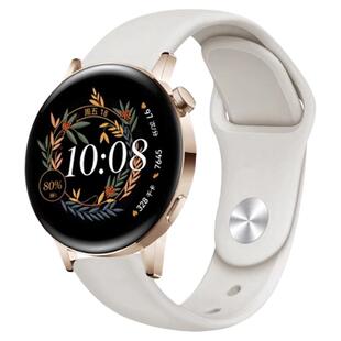 适用华为GT4/GT5手表41mm硅胶6表带watch4智能GT3运动ARC-AL00防水柔软GT2橡胶gt3pro荣耀GS3i通用42mm透气潮