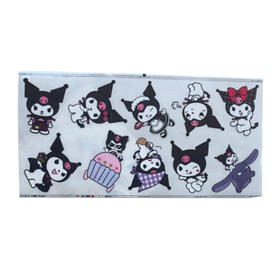 大张手账咕卡贴纸防水无痕透明可爱水杯保温杯头盔手机壳笔记本贴