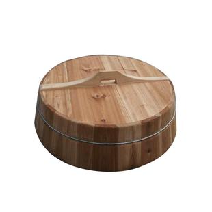 订做各尺寸拱锅盖平锅盖杉木锅盖传统水缸盖小砂锅盖无漆盖子加厚