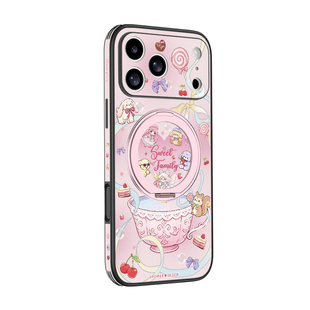 维泡适用iPhone17pro手机壳苹果2026新款支架防摔套16pm镜头全包带支架15promax专用巨好看卡通外壳带挂绳