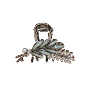 2025新款高端发夹琉璃水钻麦穗抓夹后脑勺中号夹子头饰半扎发卡女