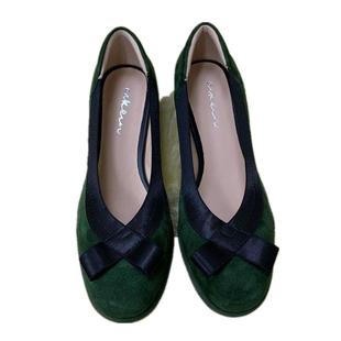 ESKEIN法式淑女鞋奶奶鞋平底大脚骨脚背高宽脚胖脚大码女鞋41一43