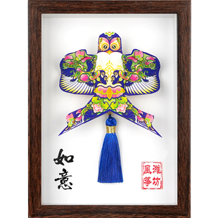 潍坊风筝沙燕摆件纪念品装饰礼盒伴手礼物传统特色非遗纸鸢工艺品