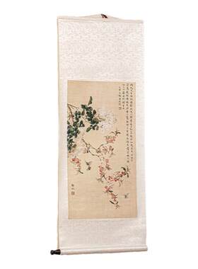 宋代美学禅意卷轴挂画新中