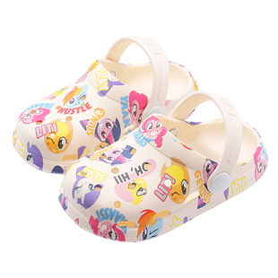 小马宝莉宝宝洞洞鞋儿童拖鞋室内防滑夏季女宝婴儿幼儿外穿凉拖鞋