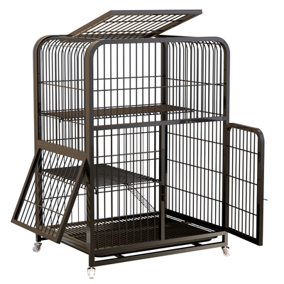 猫笼子不占滴一体多层带厕所家用