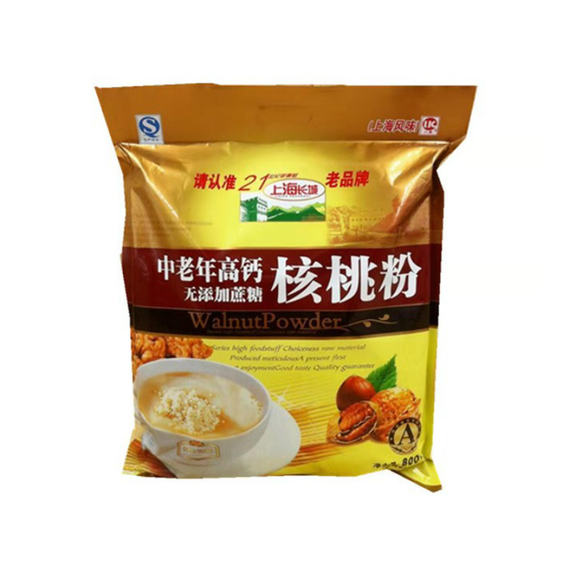 上海长城800克袋装中老年高钙水果/坚果混合麦片